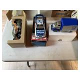 3 Die cast metal cars, 2 are racing cars