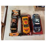 3 Die cast Metal racing cars