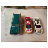 3 Die cast cars
