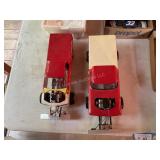 2 Die cast pulling trucks, 1 is broke