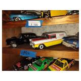 3 die cast cars
