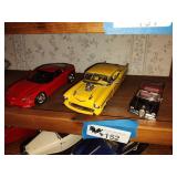 3 die cast cars