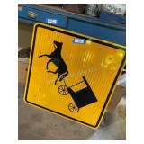 Amish present sign, 30 x 30 in