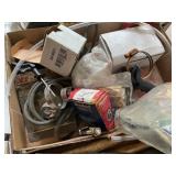 Assorted car parts and mower parts
