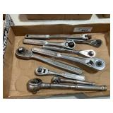 1/4, 3/8 and 1/2 ratchets, mostly craftsmen