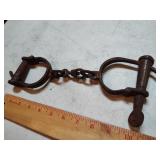 Antique handcuffs - Property of Alcatraz