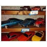 3 die cast cars
