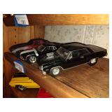 3 die cast cars