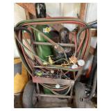 Welding cart with tanks,