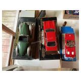 3 Die cast racing cars