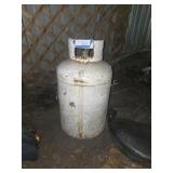 Propane tank, appears empty