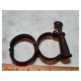Antique handcuffs - Metropolitan Police London