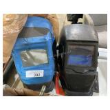 2 welding helmets
