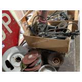 Grinders and grinding wheels and sandpaper