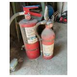 2 fire extinguishers, both need charged