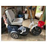3 wheel electric scooter, runs