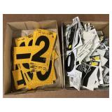 2 Flats Reflective Numbers & Adhesive Letters