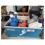 Oil, funnels and filters