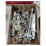 Clamps, hinge straps, bolt hooks