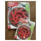 2 Diamond Rom Cup Wheels for Angle Grinder