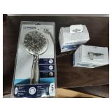 Moen sprayer showerhead and 2 docks