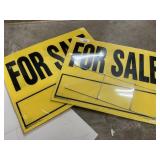 2 For Sale Signs