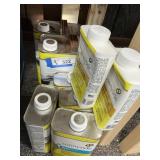 8 Cans Turpentine & Thinners - some Partial