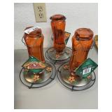 3 Bird Feeders - Oriole
