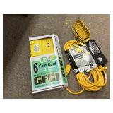 2 work Extension Cords/ Light