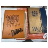 2 Vintage Wauona Yearbooks - Portage, Wi
