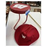 Wisconsin Badgers Hat & Stool