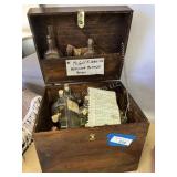 1860s Medicine Bottles & Chest