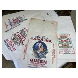 4 Vintage Paper Flour Bags