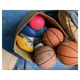 Variety of sports balls