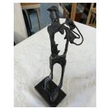 Iron Sculpture of Golfer