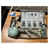 Assorted Stone and Ceramic Asian Decor