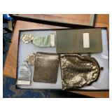 Vintage Coin Purse, Wallet, Ribbons, and Notepad