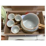 Vintage Decorative Pitcher and Cup Set