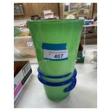 Green Glass Vase