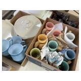 3 Boxes Glassware