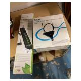 Power strip and tv antenna