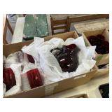 3 Boxes Anchor Hocking Ruby Red Glasses & Pitcher