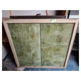 3 stained glass window panes