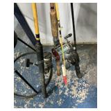 Vintage fishing rods and reels