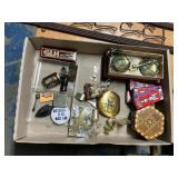 Vintage Hat Rack, Scale, belt buckle, compact