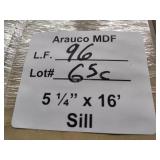 Arauco MDF sill board 5-1/4x16ft 96LF