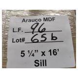 Arauco MDF sill board 5-1/4x16ft 96LF