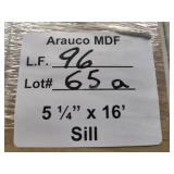 Arauco MDF sill board 5-1/4x16ft 96LF