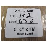 Arauco MDF 5-1/4in x 16ft base board 192LF