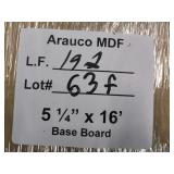 Arauco MDF 5-1/4in x 16ft base board 192LF